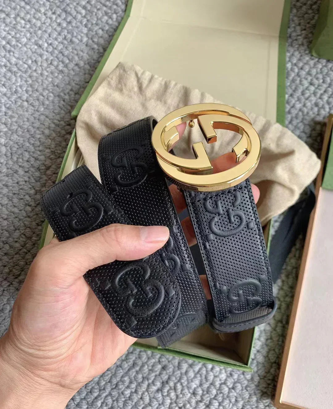 2025 belt High-end business casual belt 4.0cm wide