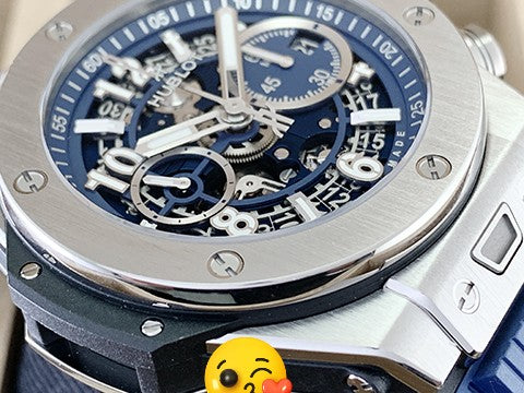 Big Bang Unico 421.NX.5170.RX Flyback Chronograph Three-Day Power Reserve Blue Skeleton Dial Titanium Automatic 44mm WATCH