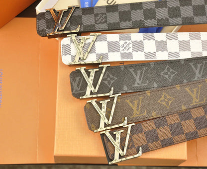 2025 5 Colors  four-leaf clover pattern printed belt