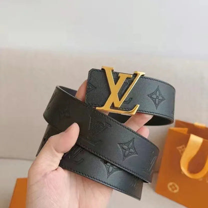 2025 2 Colors  printed letter leather belt