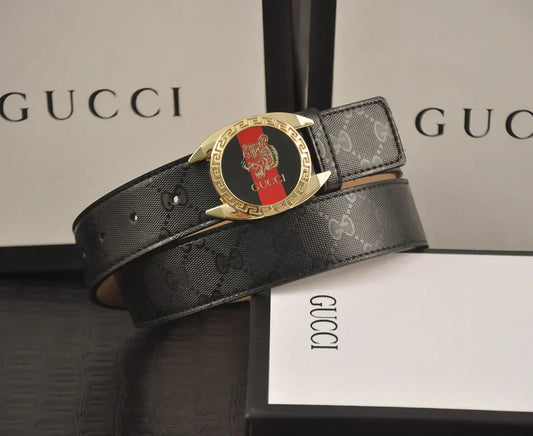 2025 2 Colors printed letter leather belt