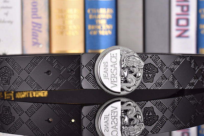 2025 2 Colors  printed letter leather belt