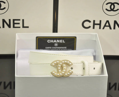 2025 4 Colors fashion double C pearl belt