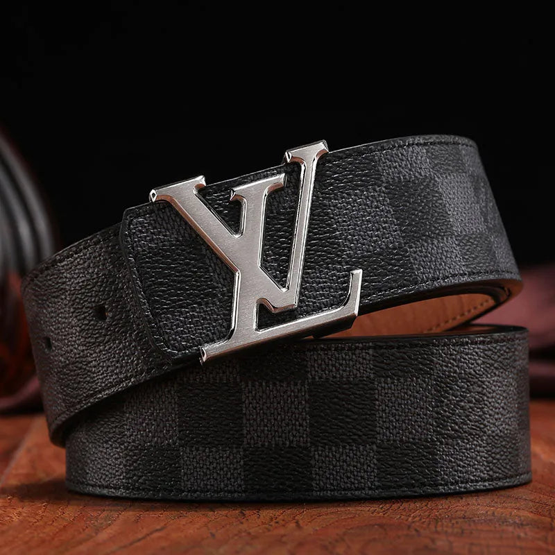 2025 3 Colors   printed letter leather belt