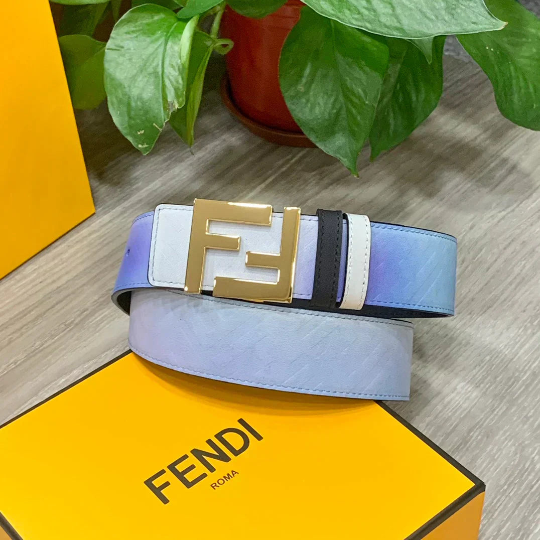 2025 Double-sided calfskin electroplated buckle belt 40MM width