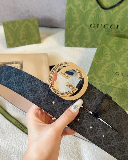 2025 Printed imported waterproof belt copper metal buckle 4.0cm