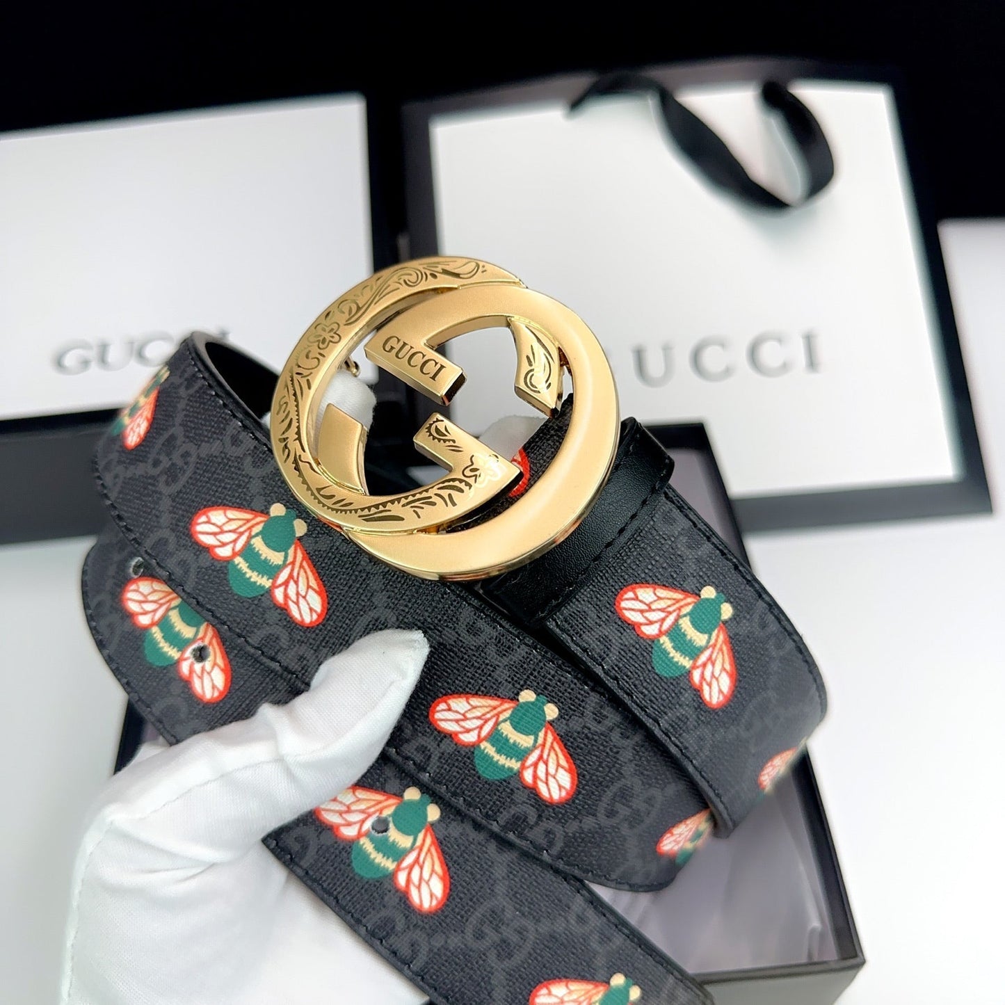 2025 Printed double G Fashion Belt