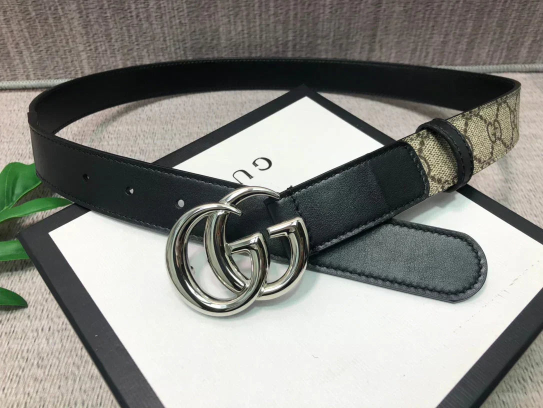 2025 Imported top-grain cowhide belt with tail surface, lined with top-grain calfskin bottom, width 3.0cm
