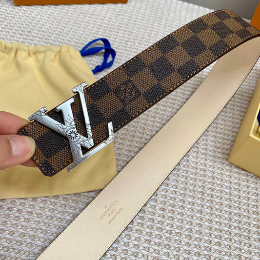 2025 Double-faced calfskin belt width 4.0