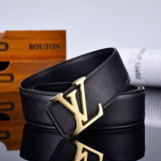 2025 3 Colors  New Letter Black Leather Belt