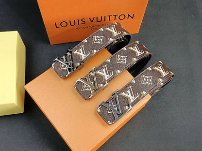 2025 3 Colors   four-leaf clover double shadow printed belt