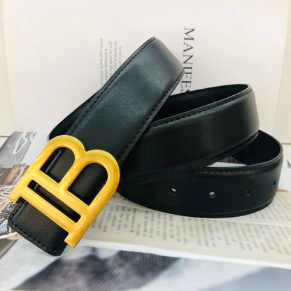 2025 3 Colors Fashion letter leather belt