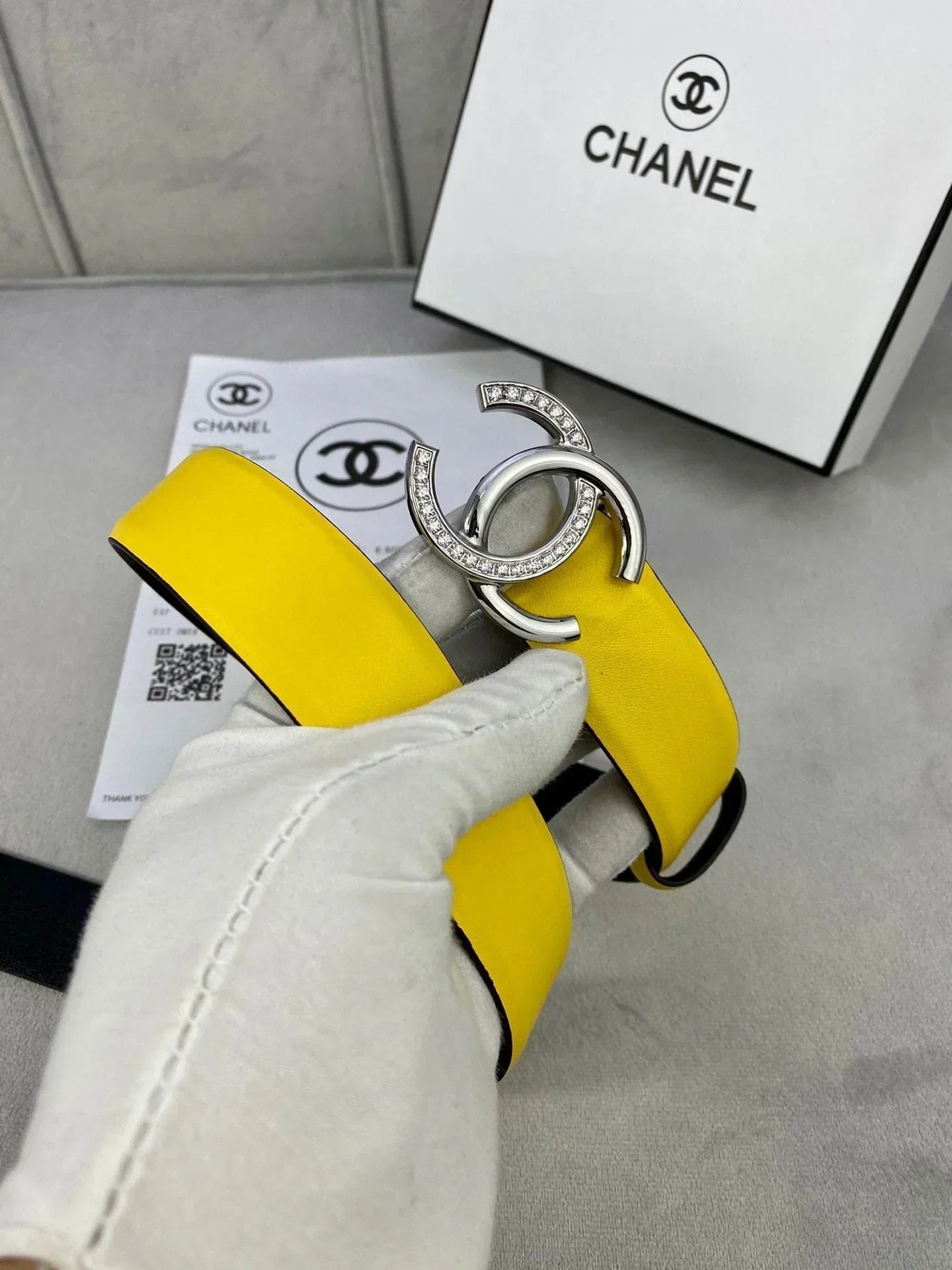 2025 Cowhide leather diamond-encrusted steel buckle belt 3cm wide