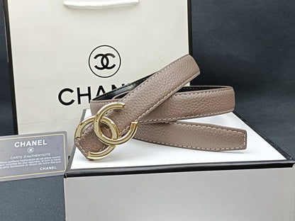 2025 8 Colors  double C multi-color lychee leather belt