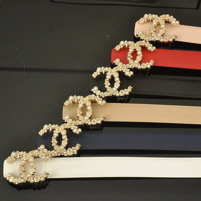 2025 5 color  perfume bottle double C belt