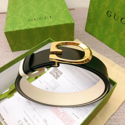 2025 Double-sided top grain cowhide plain belt, width 3.0