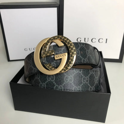 2025 3 Colors printed letter leather belt