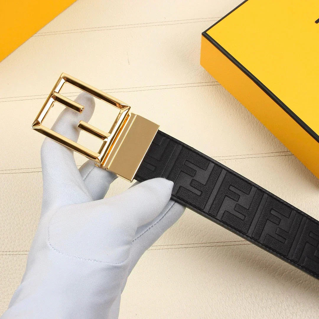 2025 Calfskin embossed belt width 38MM