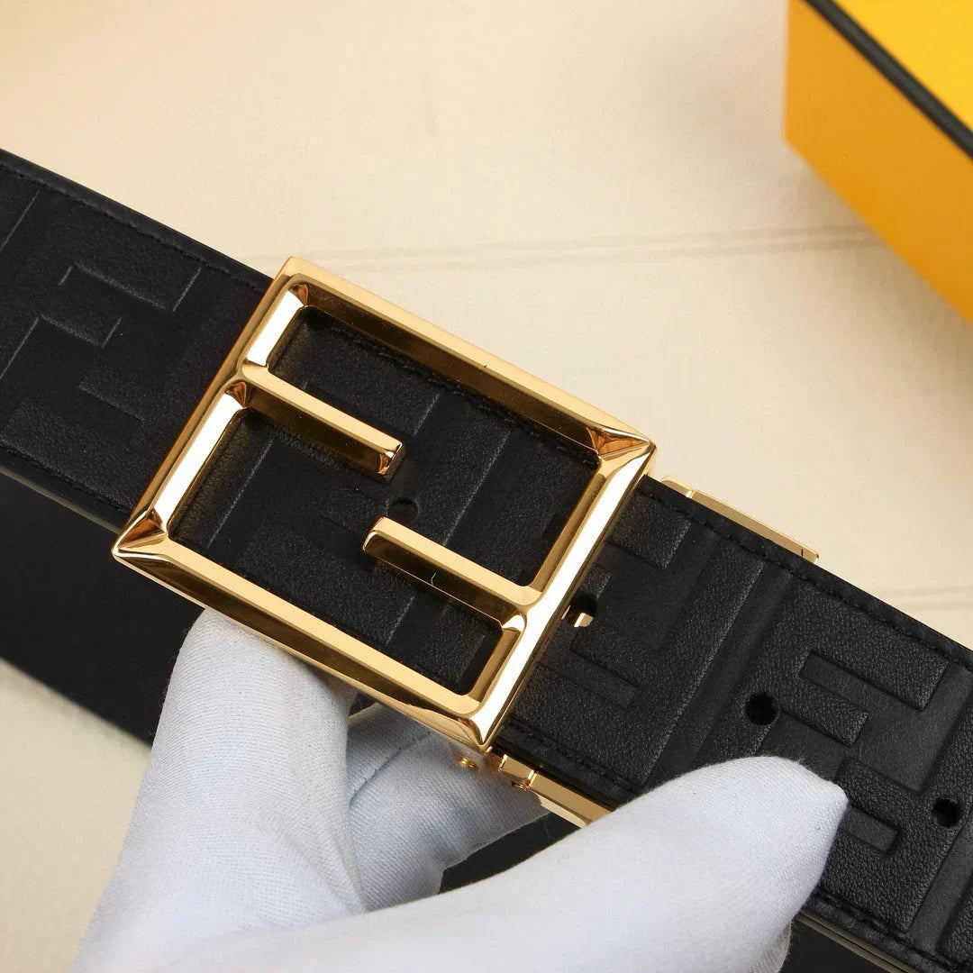 2025 Calfskin embossed belt width 38MM