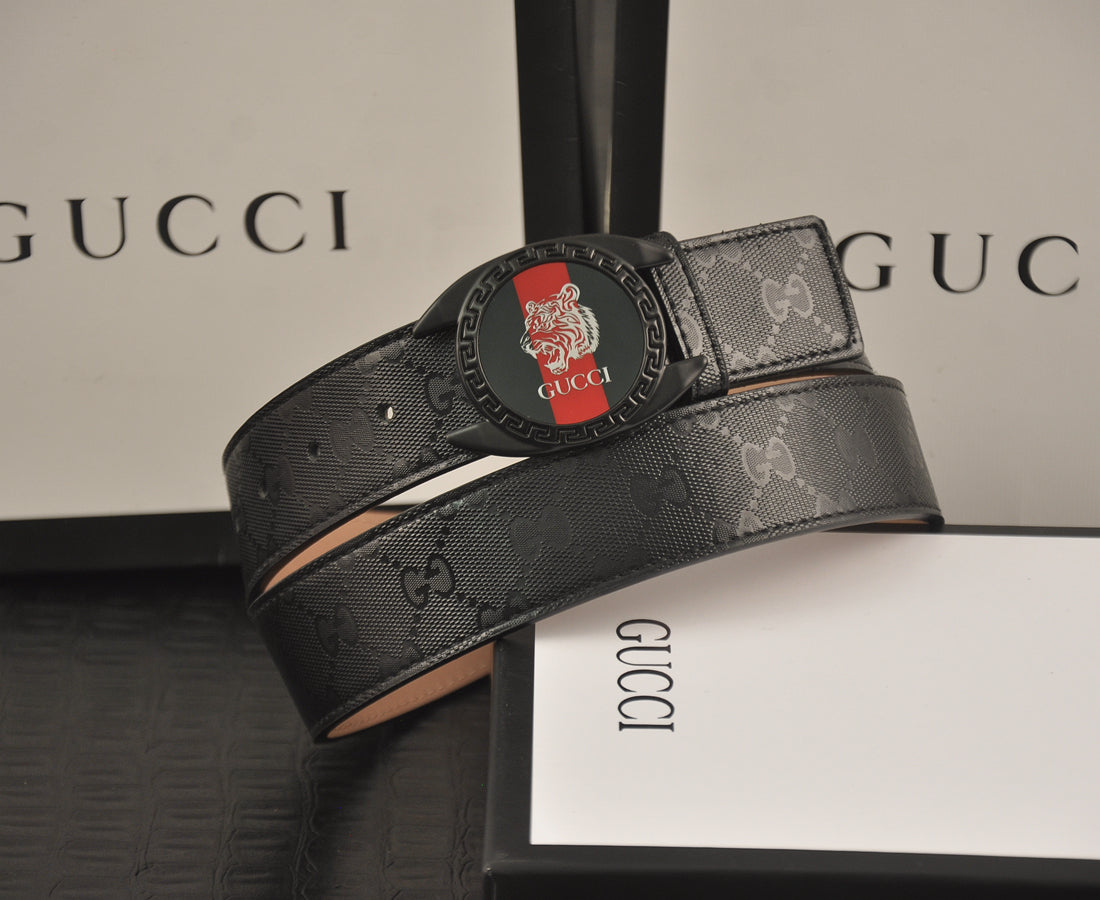 2025 2 Colors  printed letter leather belt